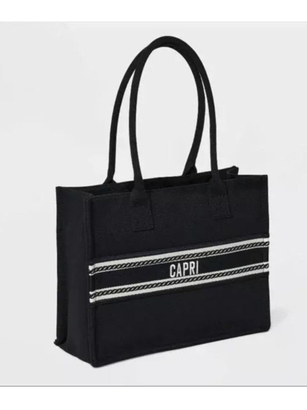 A New Day CAPRI Destination Tote Handbag in Black